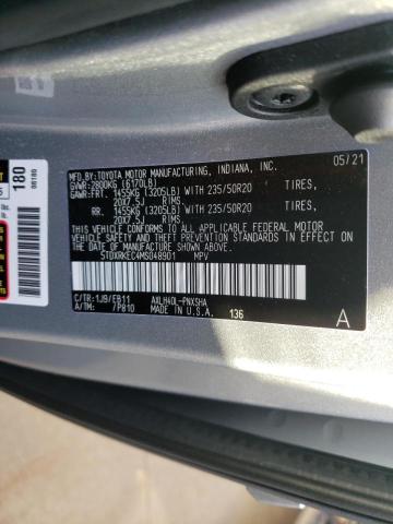 2021 TOYOTA SIENNA XSE 5TDXRKEC4MS048901