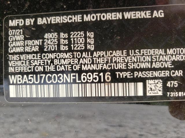 2022 BMW M340I WBA5U7C03NFL69516