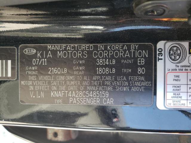 KNAFT4A28C5485159 Kia Forte Lx 2012. Фото: 9