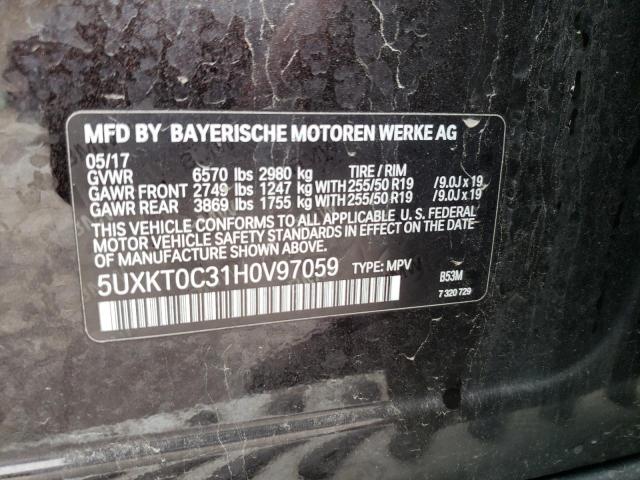 2017 BMW X5 XDR40E 5UXKT0C31H0V97059