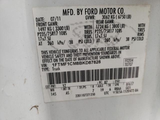 1FTMF1CM8BKD87828 Ford F150 2011. Фото: 9