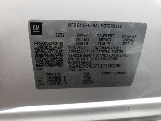 2018 BUICK ENCLAVE AV 5GAEVCKW5JJ176128