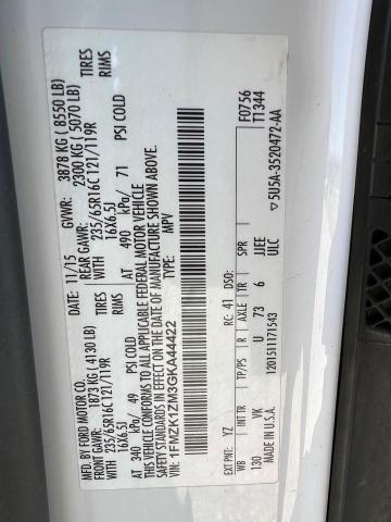 1FMZK1ZM3GKA44422 Ford Transit T- 2016. Фото: 9