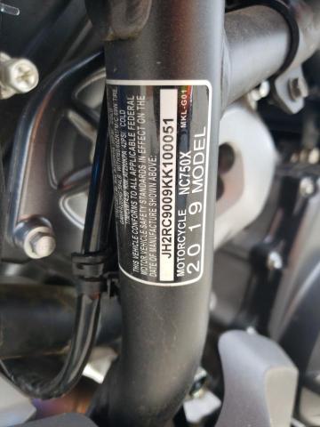 2019 HONDA NC750 X JH2RC9009KK100051