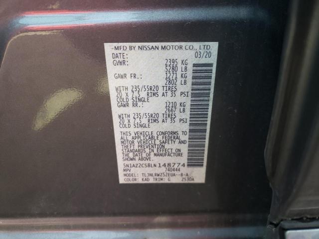 2020 NISSAN MURANO SL 5N1AZ2CS8LN148774