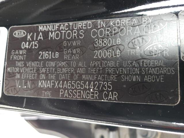 2016 KIA FORTE LX KNAFX4A65G5442735