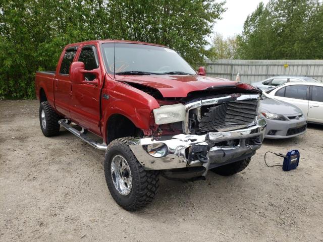 Salvage cars for sale from Copart Arlington, WA: 2001 Ford F350 SRW S