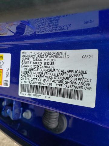 2021 ACURA TLX TYPE S 19UUB7F91MA001086