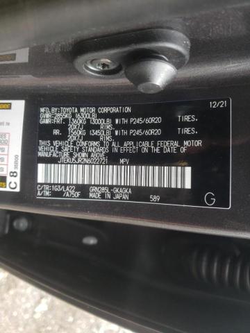 2022 TOYOTA 4RUNNER LI JTEKU5JR2N6022721