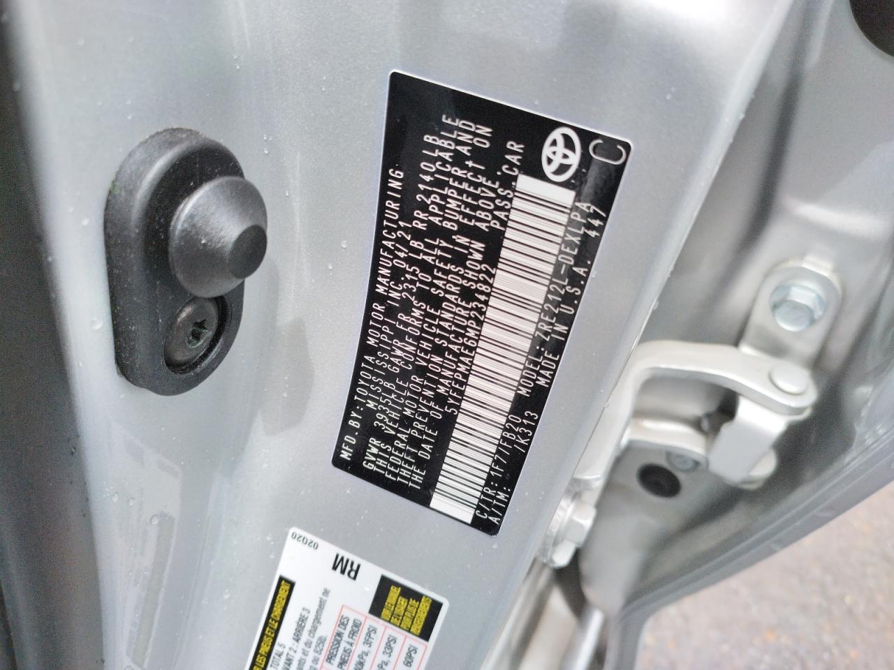 5YFEPMAE6MP234822 TOYOTA COROLLA 2021