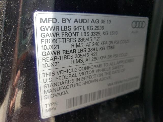 2020 AUDI Q8 PREMIUM WA1BVAF14LD002888