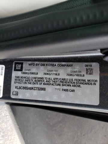 2019 CHEVROLET SPARK KL8CB6SA6KC732868