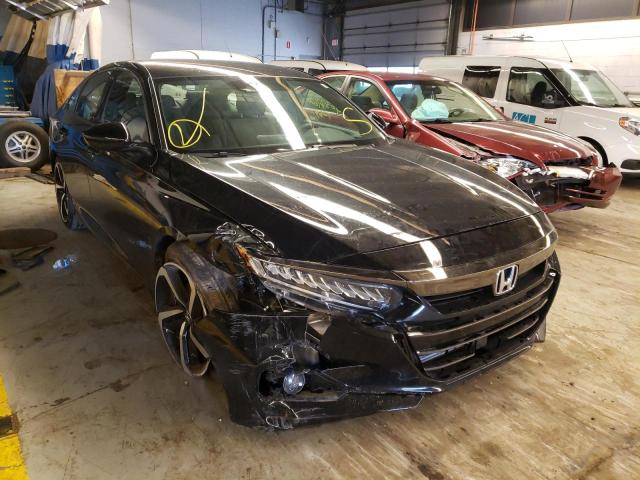 Salvage cars for sale from Copart Wheeling, IL: 2021 Honda Accord Sport
