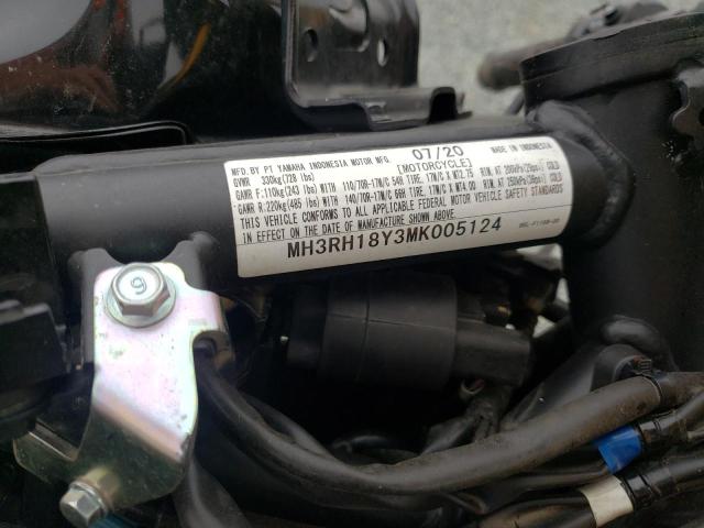 2021 YAMAHA YZFR3 A MH3RH18Y3MK005124