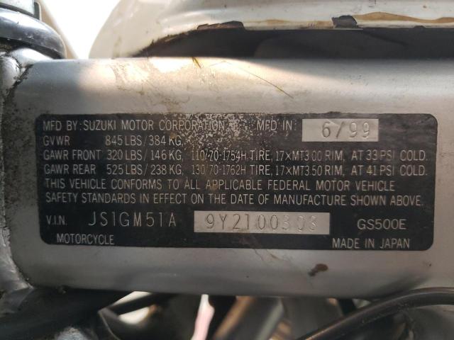 2000 SUZUKI GS500 E JS1GM51A9Y2100308
