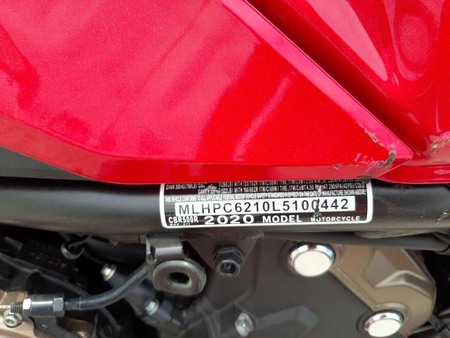 2020 HONDA CBR500 R MLHPC6210L5100442