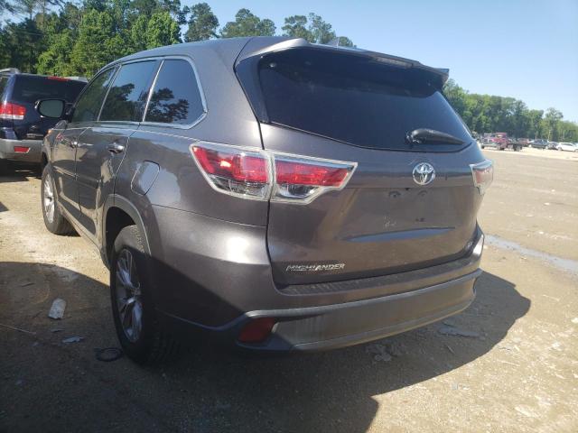 VIN 5TDZKRFH1ES034889 2014 Toyota Highlander, LE no.3