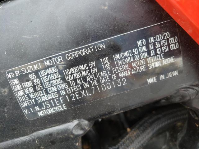 2020 SUZUKI DL1050 RC JS1EF12EXL7100132