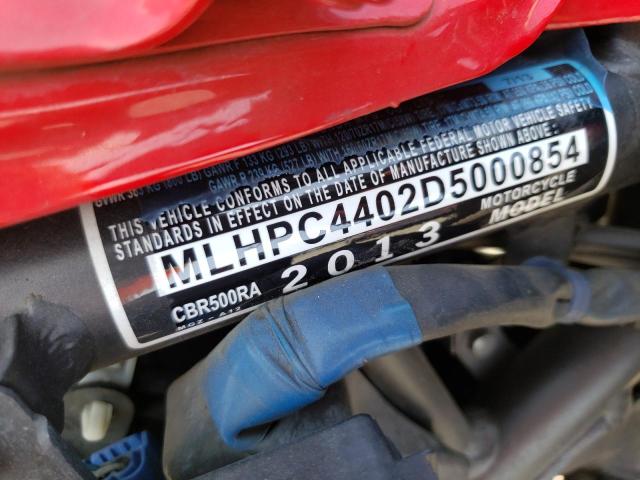 2013 HONDA CBR500 RA- MLHPC4402D5000854