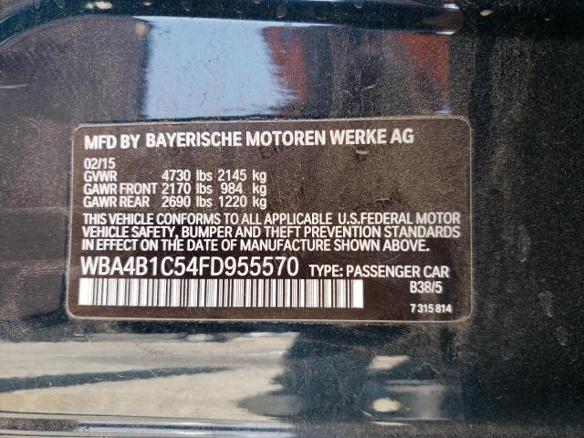 2015 BMW 435 I GRAN WBA4B1C54FD955570