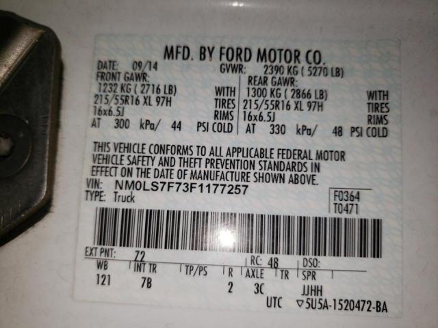 2015 FORD VAN NM0LS7F73F1177257