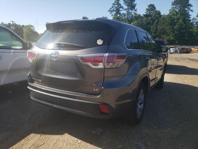 VIN 5TDZKRFH1ES034889 2014 Toyota Highlander, LE no.4