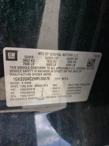 2017 GMC YUKON XL 1GKS2GKC2HR136676
