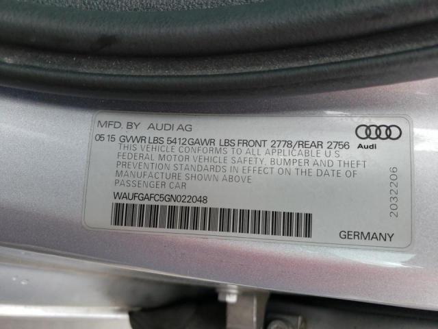 2016 AUDI A6 PREMIUM - WAUFGAFC5GN022048