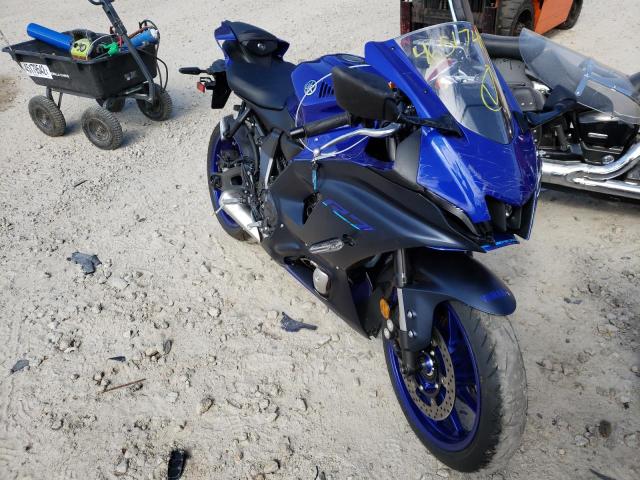 Salvage cars for sale from Copart Mendon, MA: 2022 Yamaha YZFR7