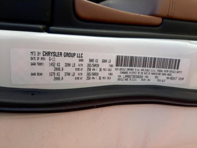 1J4RR6GT2BC696260 Jeep Grand Cher 2011. Фото: 9
