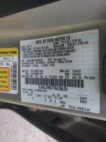 2015 LINCOLN MKZ BLACK 3LN6L2NK7FR628620