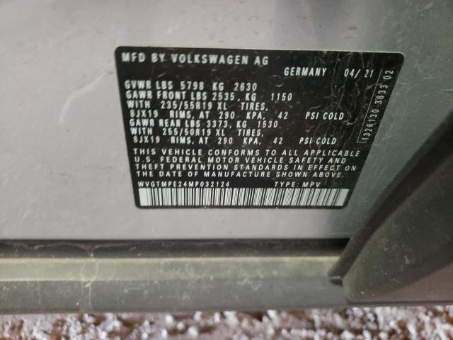 2021 VOLKSWAGEN ID.4 PRO S WVGTMPE24MP032124