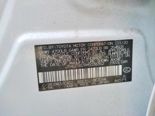 2021 LEXUS IS 350 F-S JTHGZ1B2XM5038352