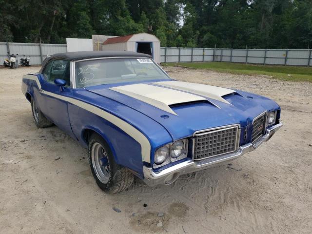 Salvage cars for sale at Ocala, FL auction: 1972 Oldsmobile Cutlass SU
