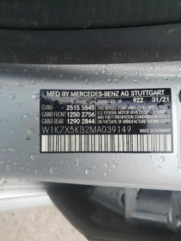 2021 MERCEDES-BENZ AMG GT 43 W1K7X5KB2MA039149