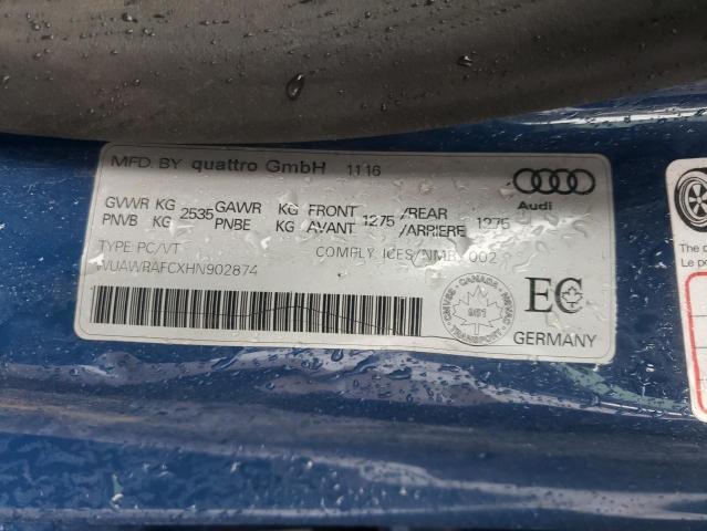 2017 AUDI RS7 PERFOR WUAWRAFCXHN902874