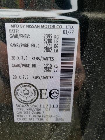 2022 NISSAN MURANO SL 5N1AZ2CS6NC117313