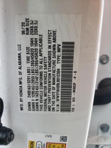 2020 HONDA PASSPORT 5FNYF8H09LB012304