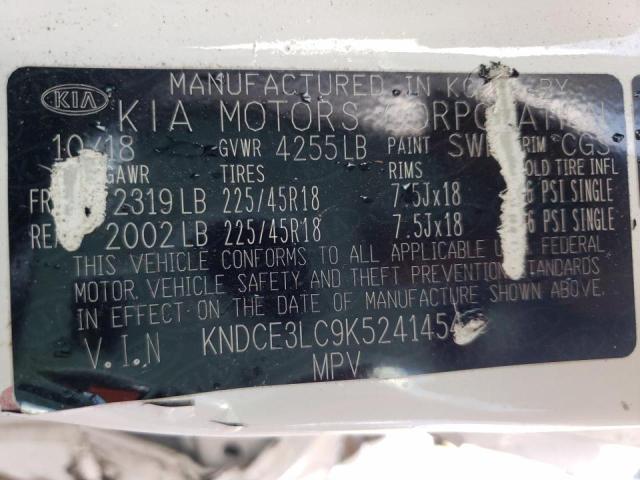 2019 KIA NIRO TOURI KNDCE3LC9K5241454