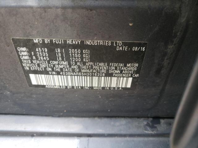 2017 SUBARU LEGACY SPO 4S3BNAR65H3016308