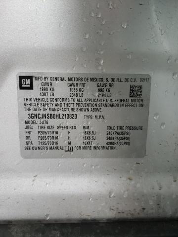 2017 CHEVROLET TRAX PREMI 3GNCJNSB0HL213820