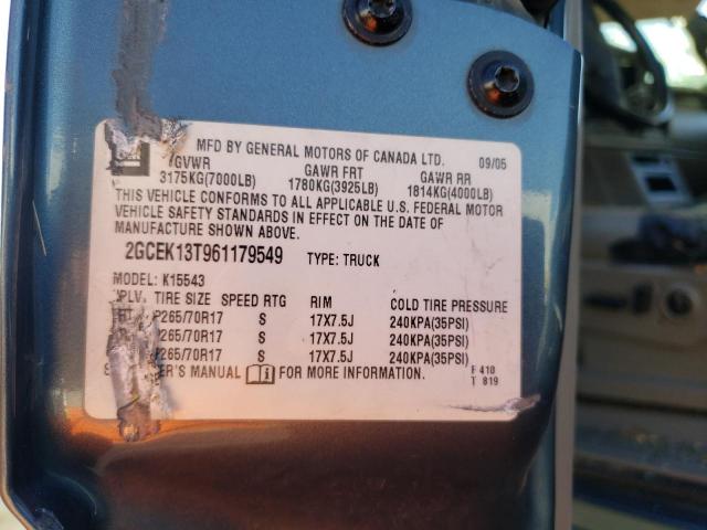 2GCEK13T961179549 Chevrolet Silverado 2006. Фото: 9