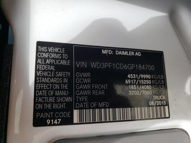2016 MERCEDES-BENZ SPRINTER 3 WD3PF1CD6GP184700