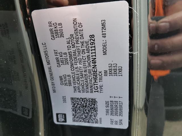 2022 GMC CANYON ELE 1GTH6BEN4N1111928