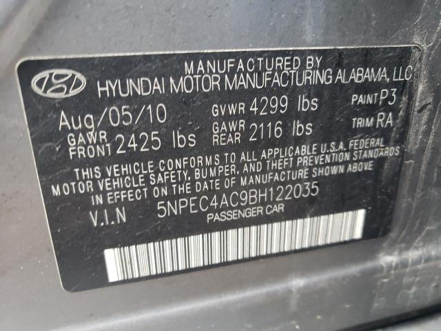 5NPEC4AC9BH122035 Hyundai Sonata Se 2011. Фото: 9
