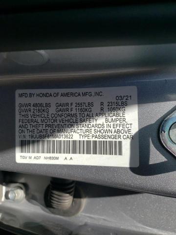 2021 ACURA TLX ADVANC 19UUB5F61MA013622