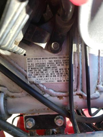 2006 KAWASAKI KL650 A JKAKLEA156DA22742