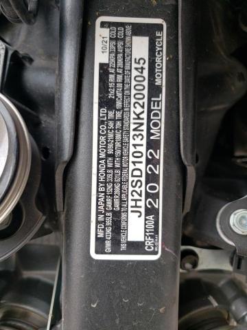 2022 HONDA CRF1100 A JH2SD1013NK200045