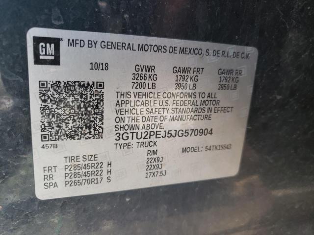 3GTU2PEJ5JG570904 Gmc Sierra K15 2018. Фото: 9