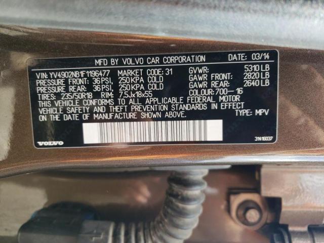 2015 VOLVO XC70 T6 PR YV4902NB1F1196477